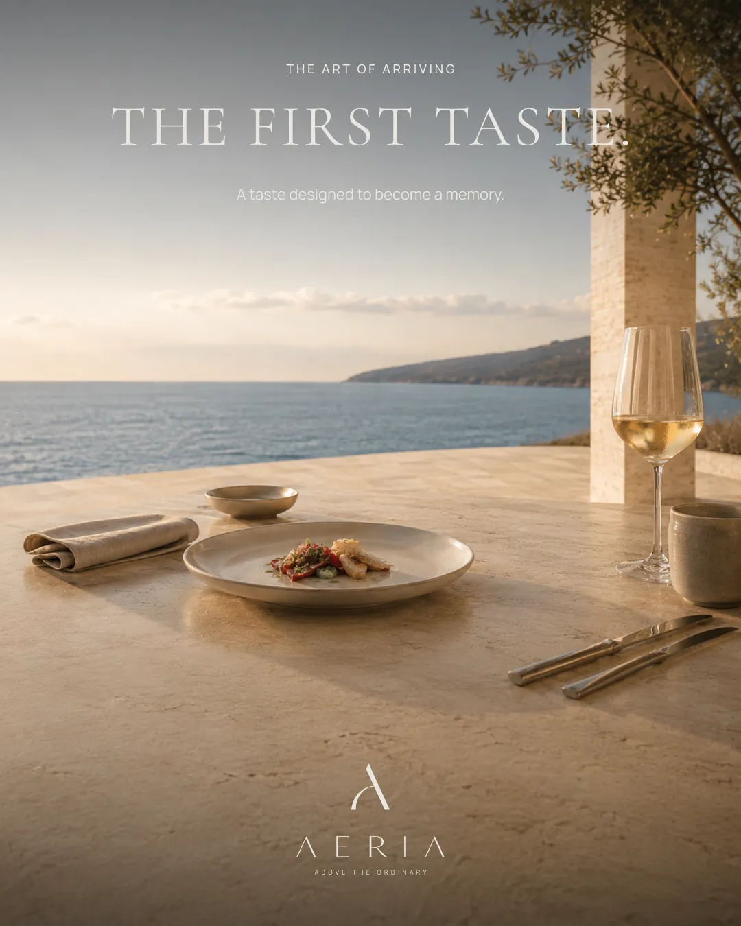 AERIA KV04 English - The First Taste. A taste designed to become a memory.